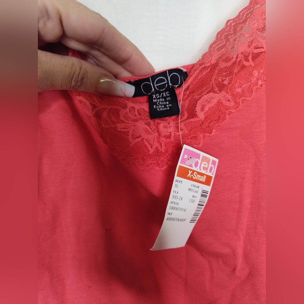 Deb Women's Intimates Lace Top Pink